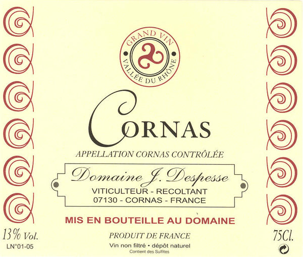 Jerome Despesse - Cornas 2016