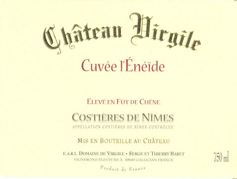 Château Virgile – Costières de Nîmes – "Cuvée L’Énéïde" Rouge 2019