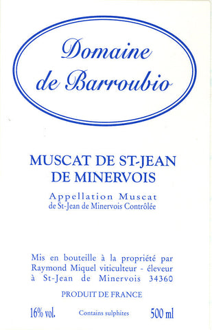 Domaine de Barroubio - Muscat de Saint-Jean-de-Minervois 2019