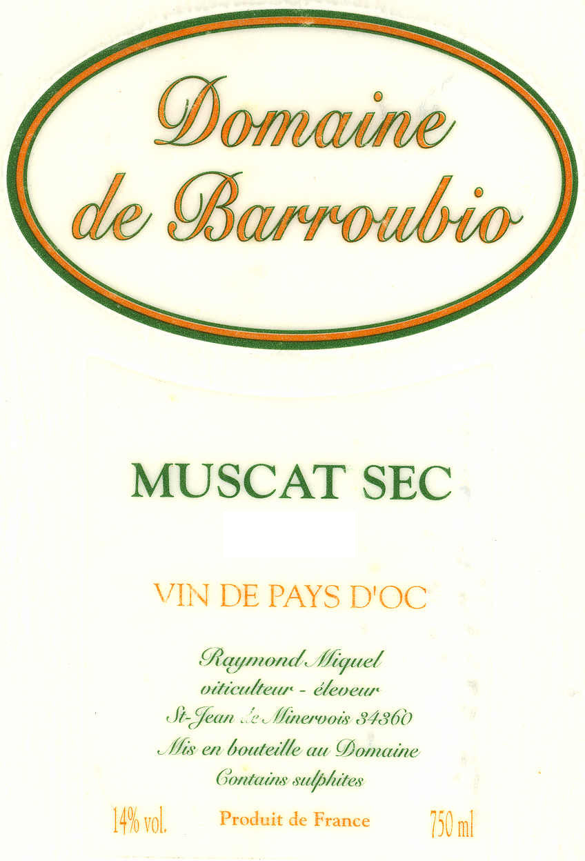 Domaine de Barroubio - Muscat Sec 2017