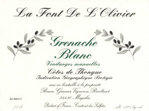 La Font de l'Olivier - Grenache Blanc 2021